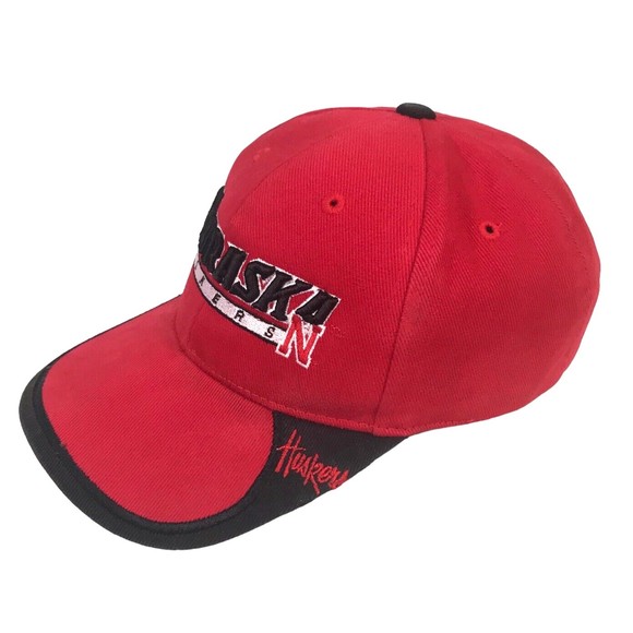 Nebraska Cornhuskers Starter Baseball Hat Cap Huskers Adjustable Strapback Vtg - Picture 3 of 10